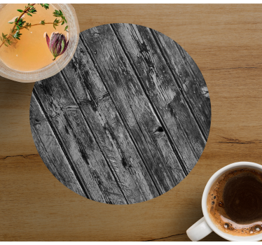 Rustic wood grain coasters - TenStickers