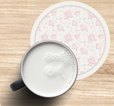 Vintage coasters vintage floral design - TenStickers