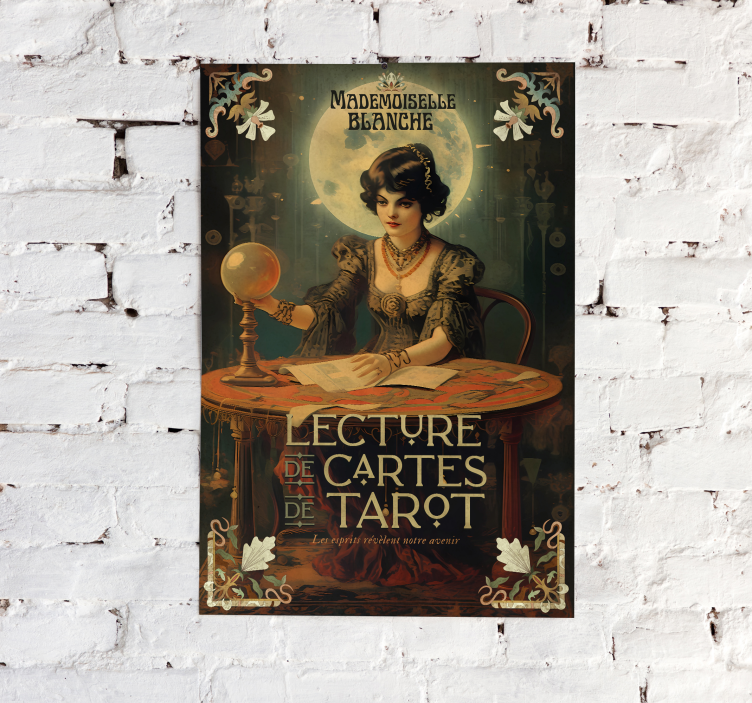 Tarot reading vintage poster - TenStickers