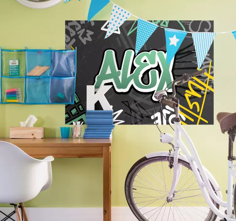 Custom graffiti poster print - TenStickers