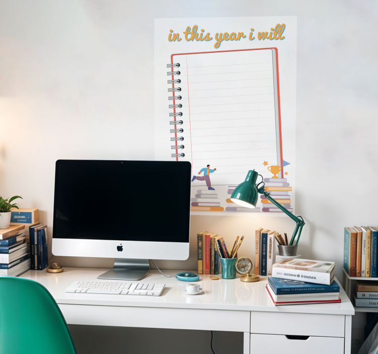 Goals of the year poster - TenStickers