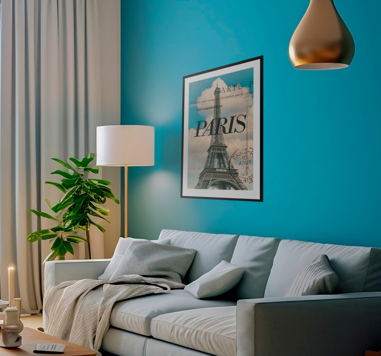 Paris Postcard wall poster - TenStickers