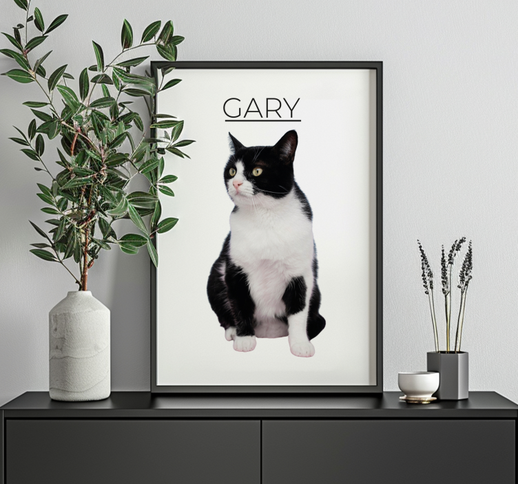 Personalised minimalist design pet poster - TenStickers