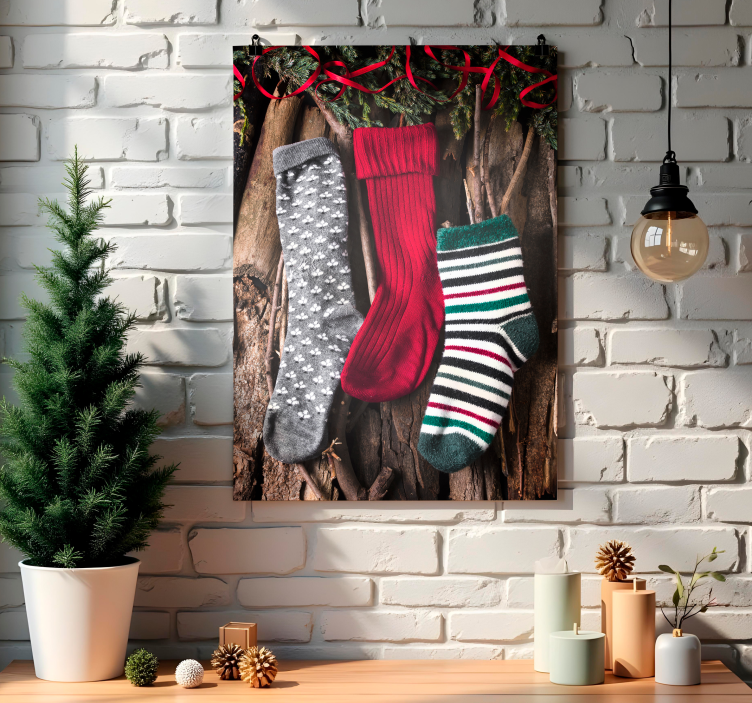 Socks christmas poster - TenStickers
