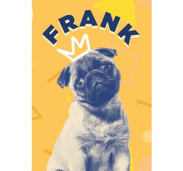 Personalised pop art design pet poster - TenStickers