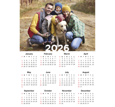 Calendar 2025 customisable poster - TenStickers