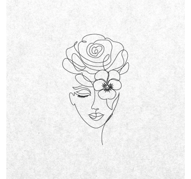 Living room poster minimalist faceless woman art - TenStickers