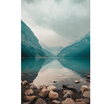 Living room poster of serene water landscape - TenStickers