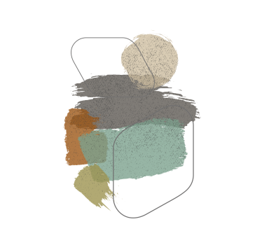 Living room poster color spots - TenStickers