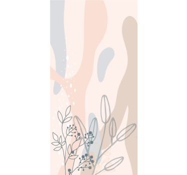 Flowers poster elegant floral silhouette - TenStickers