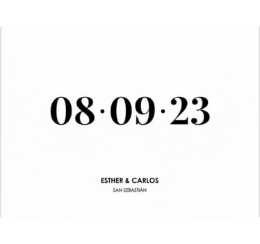 Customisable poster for special occasion date - TenStickers