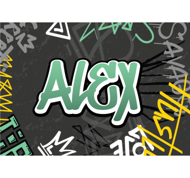 Custom graffiti poster print - TenStickers