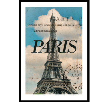 Paris Postcard poster for wall - TenStickers