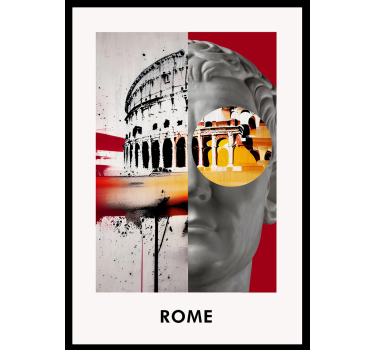Rome College living room poster - TenStickers