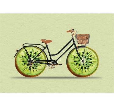Kiwi Bike poster for wall - TenStickers