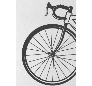 minimalist bike wall poster - TenStickers