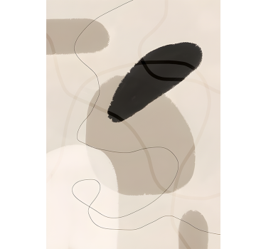 Beige Shades Pattern Abstract Art Wall Poster - TenStickers