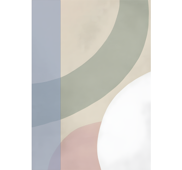 Soft Colours Palette Abstract Wall Decor - TenStickers