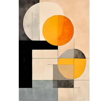 Abstract Art Pattern Geometric Shapes Poster - TenStickers