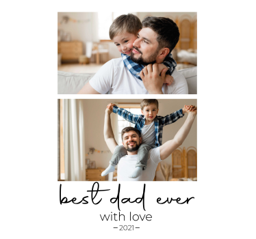Best Dad Ever Living Room Wall Poster - TenStickers