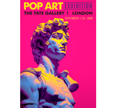 Colourful Pop Art Poster For Living Room - TenStickers