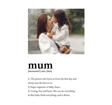 mother definition EN living room poster - TenStickers