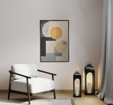 Abstract Art Pattern Geometric Shapes Poster - TenStickers
