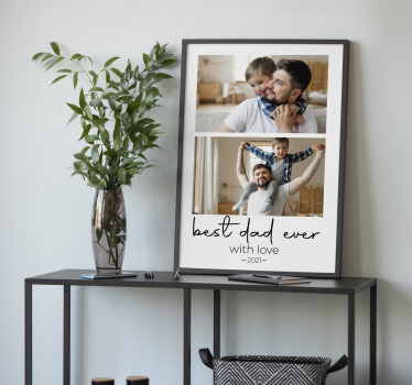 Best Dad Ever Living Room Wall Poster - TenStickers