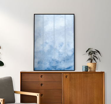 Abstract Shades Of Blue Wall Decor Poster - TenStickers