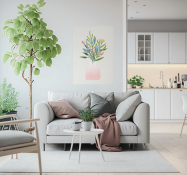 Flowers in a Pot wall poster - TenStickers