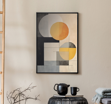 Abstract Art Pattern Geometric Shapes Poster - TenStickers