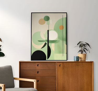 Abstract Green Art Wall Decor Poster - TenStickers