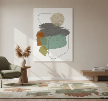 Living room poster color spots - TenStickers