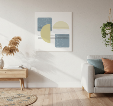 Living room poster contemporary art modern design - TenStickers