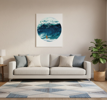 Living room poster of a windsurfer athlete - TenStickers