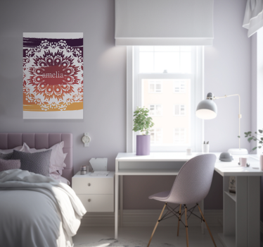 Mandala Name personalise poster - TenStickers