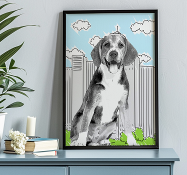 Personalised cartoon design pet poster - TenStickers