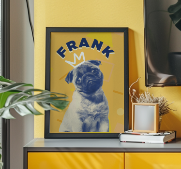 Personalised pop art design pet poster - TenStickers