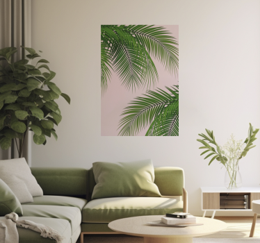 Tropical Leaf tree poster - TenStickers