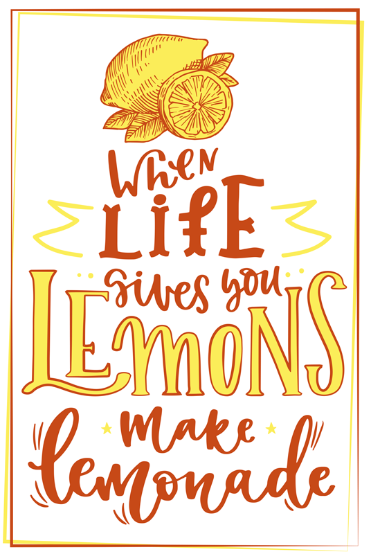 Kitchen poster - fresh squeezed happiness - TenStickers