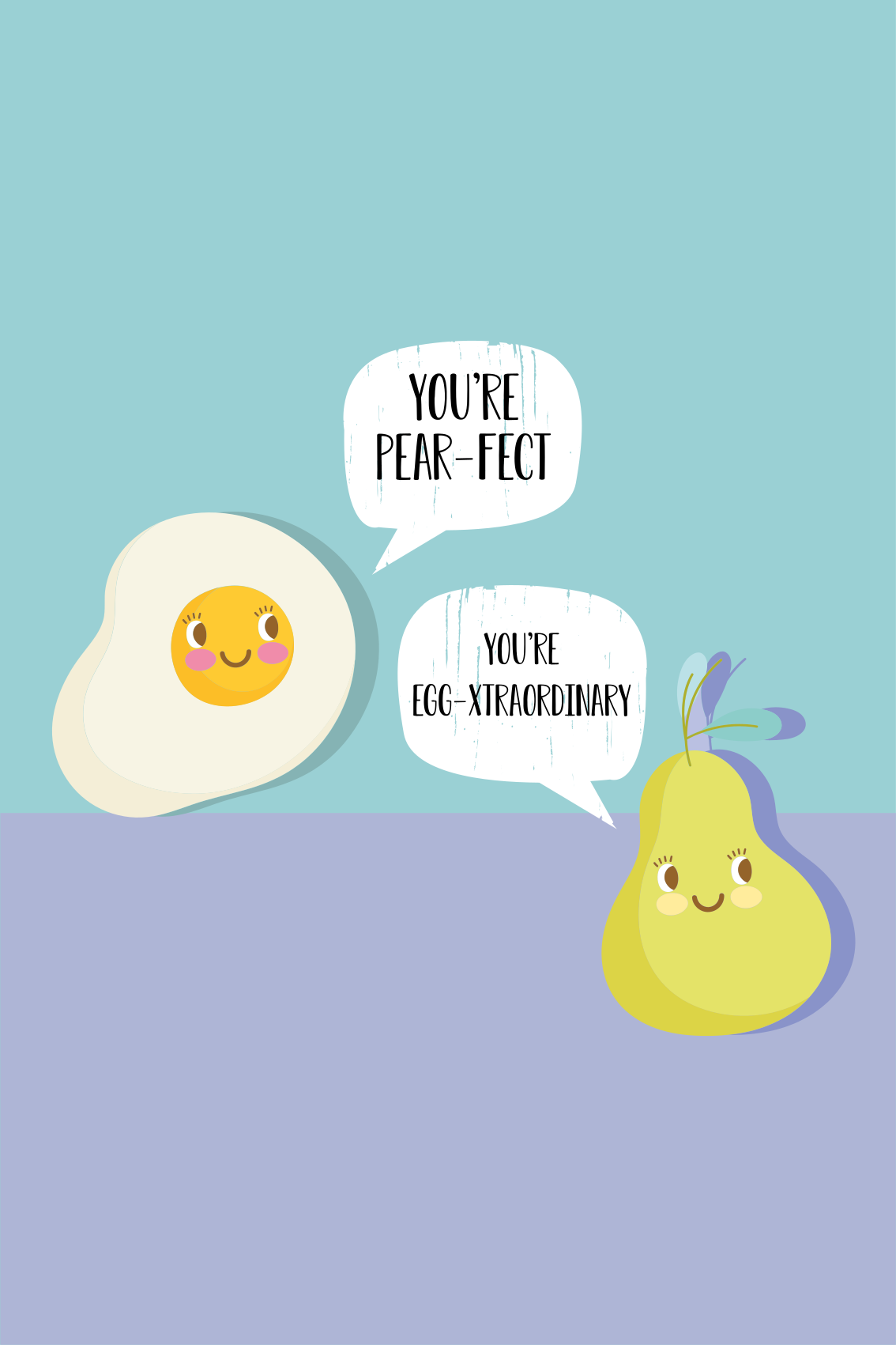 Kitchen poster - you're pearfectly eggcellent - TenStickers