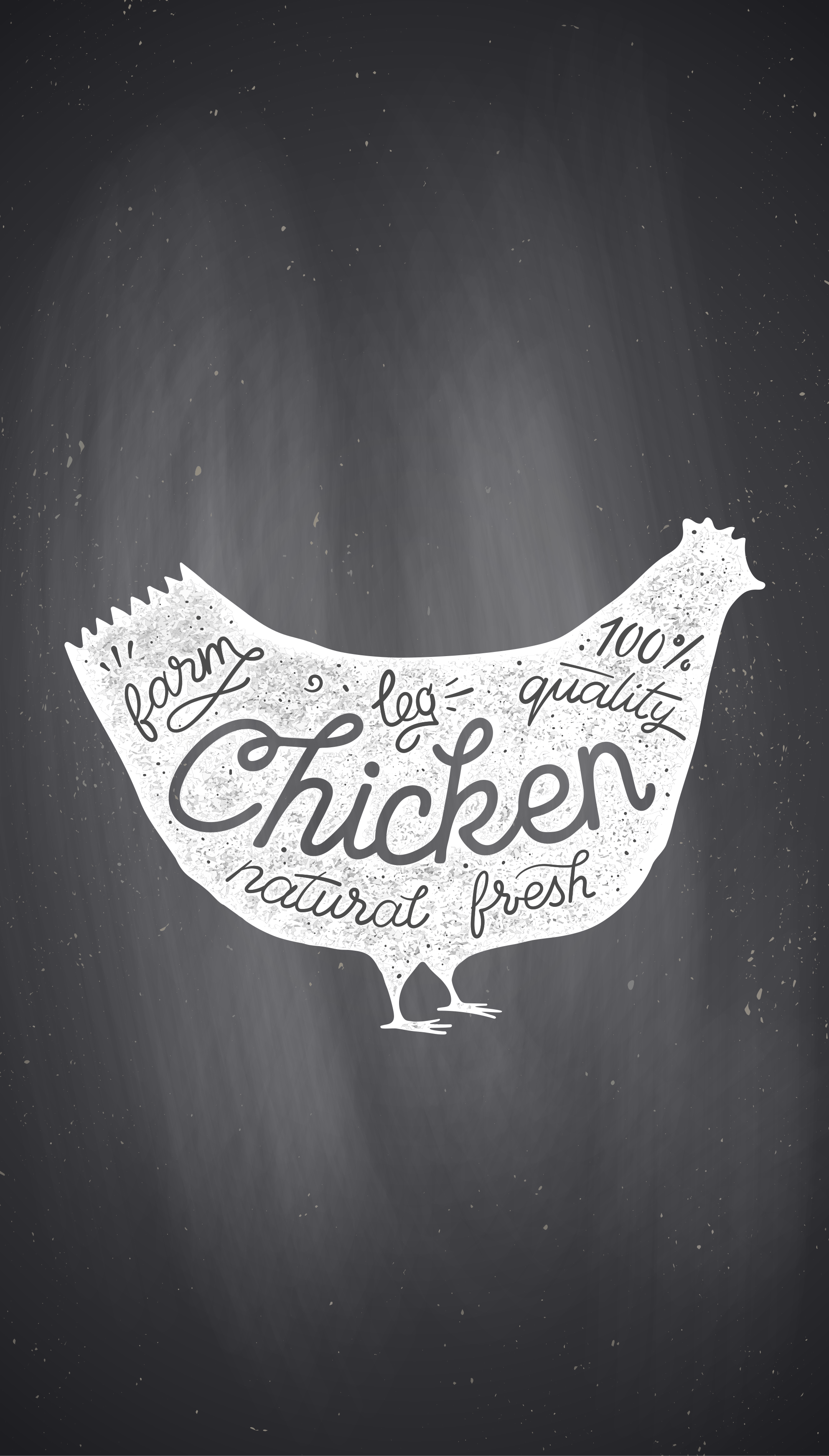 Kitchen poster of farm fresh chicken - TenStickers