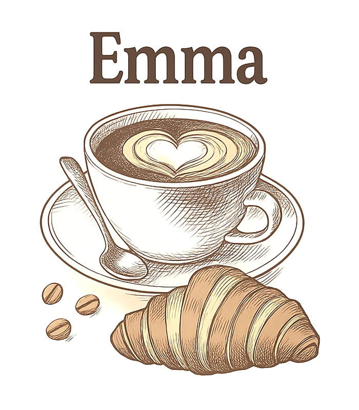 Kitchen poster personalised coffee design - TenStickers