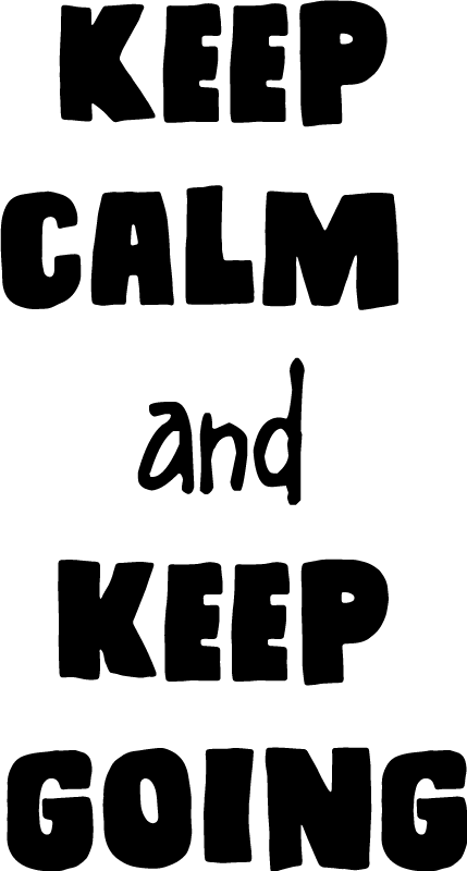 Keep calm and carry on office poster - TenStickers