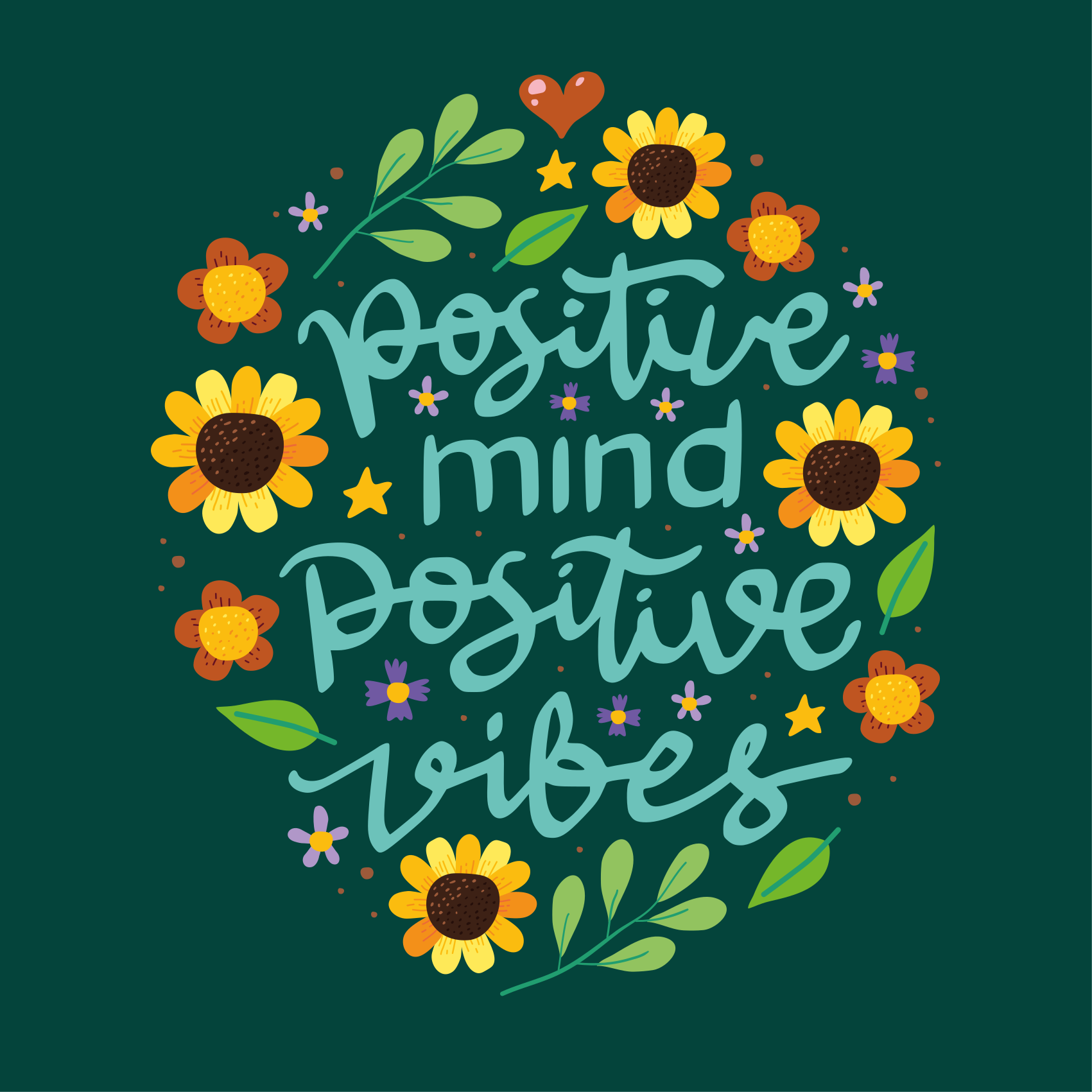 Poster for teenager with vibrant motivational quote - TenStickers
