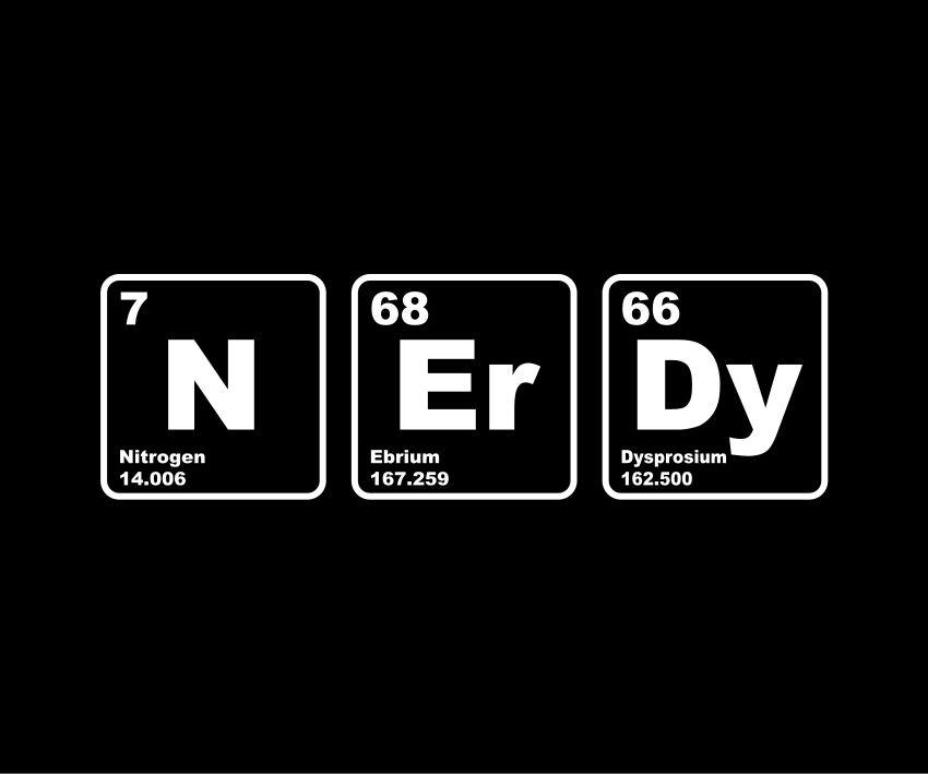 Video game poster of chemical element symbols - TenStickers