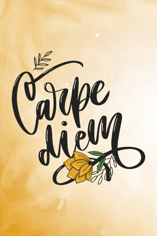 Carpe diem quote poster - TenStickers