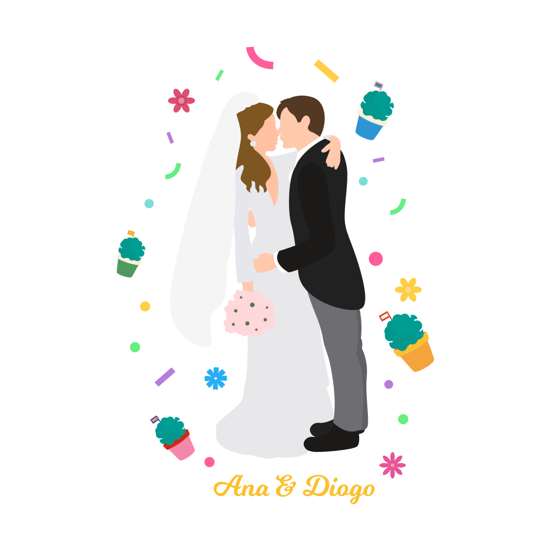"santo antónio" weddings event poster - TenStickers