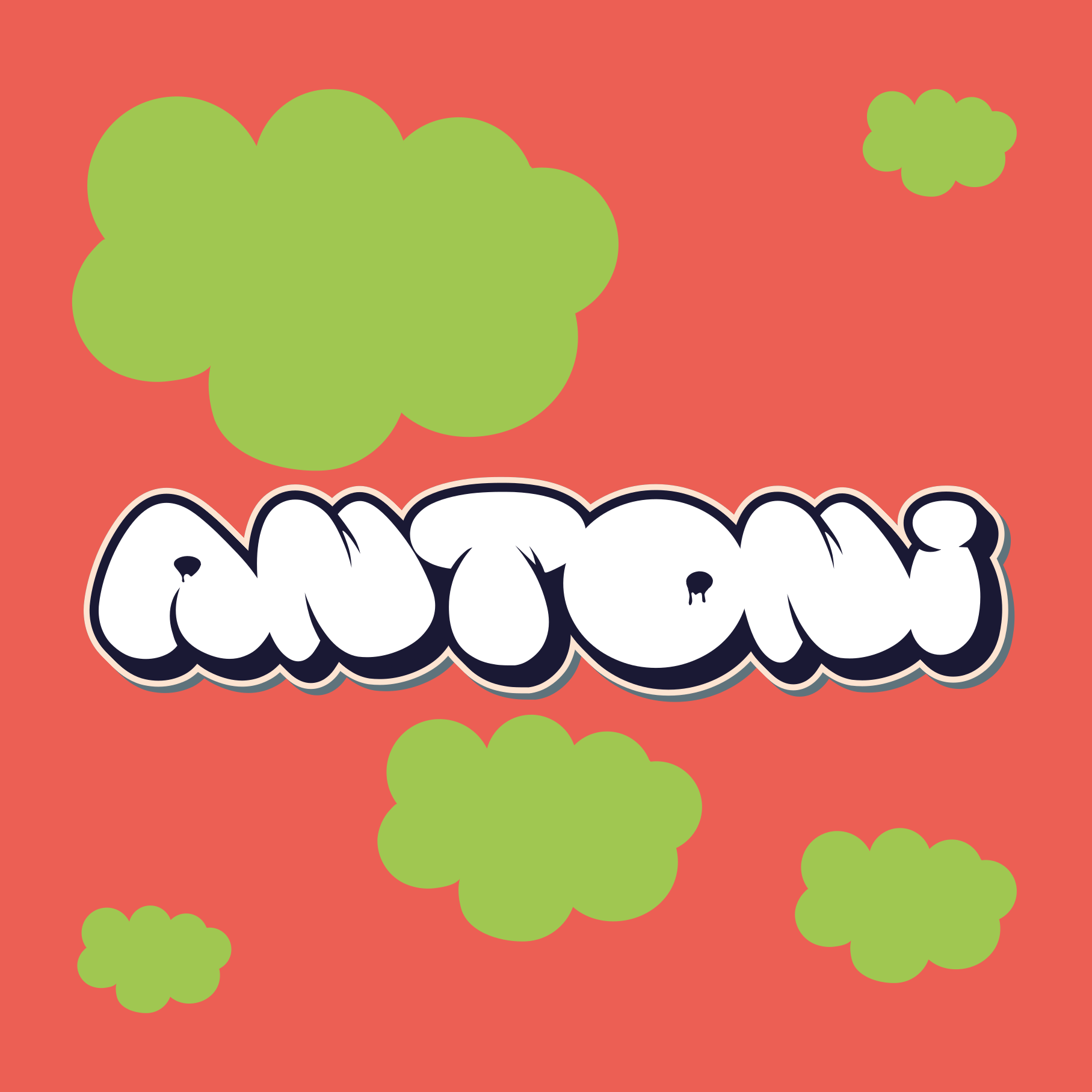 Customisable poster in fun lettering style - TenStickers