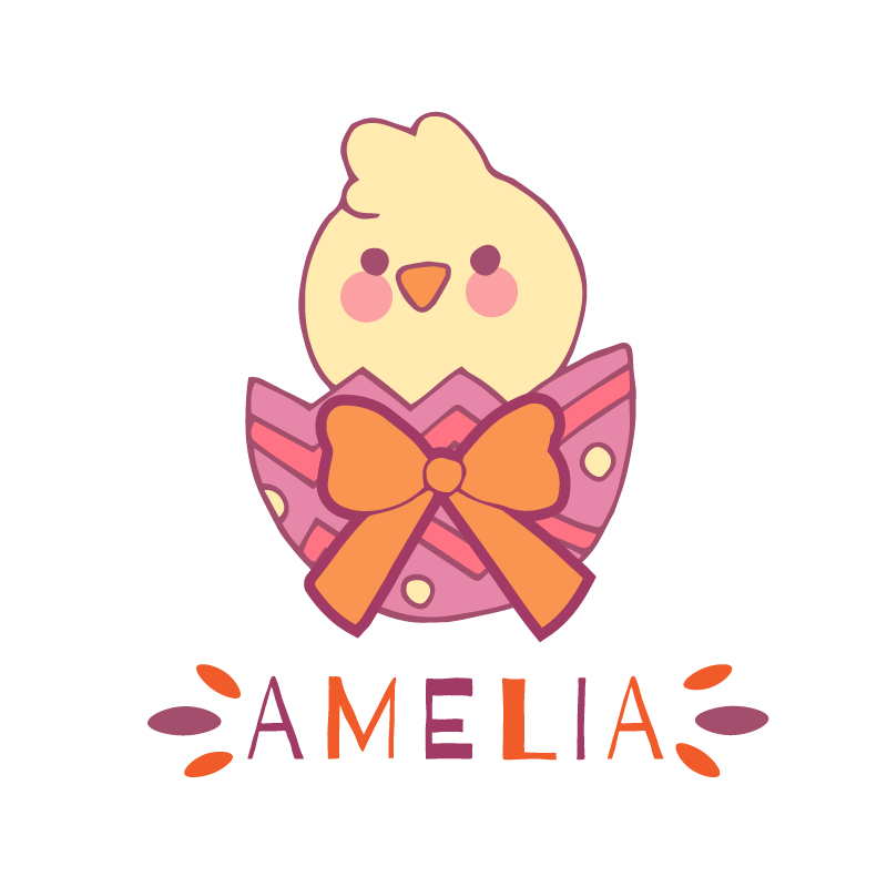 Customisable poster of adorable chick illustration - TenStickers